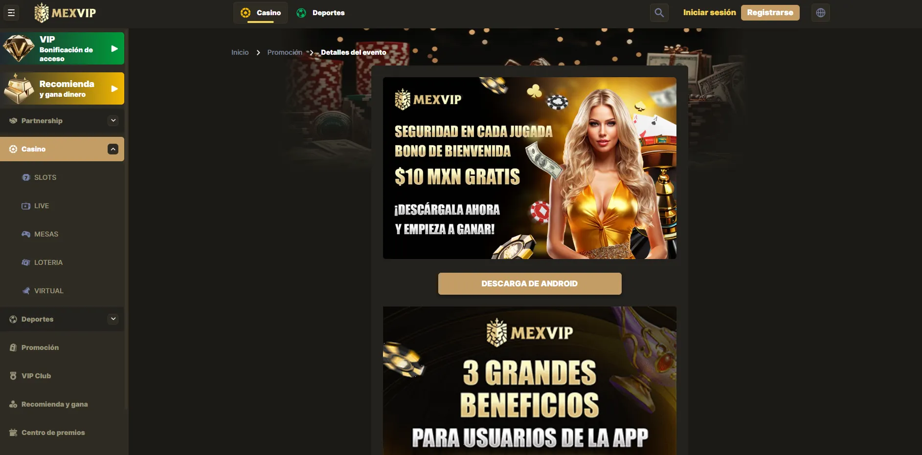 Instrucciones detalladas para instalar MexVIP APK